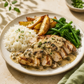 Chicken Piccata with Mushrooms